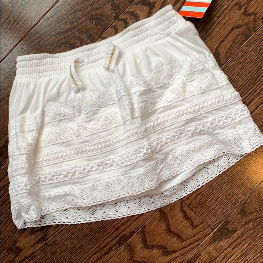 Cat & Jack White Lace Skort 4/5